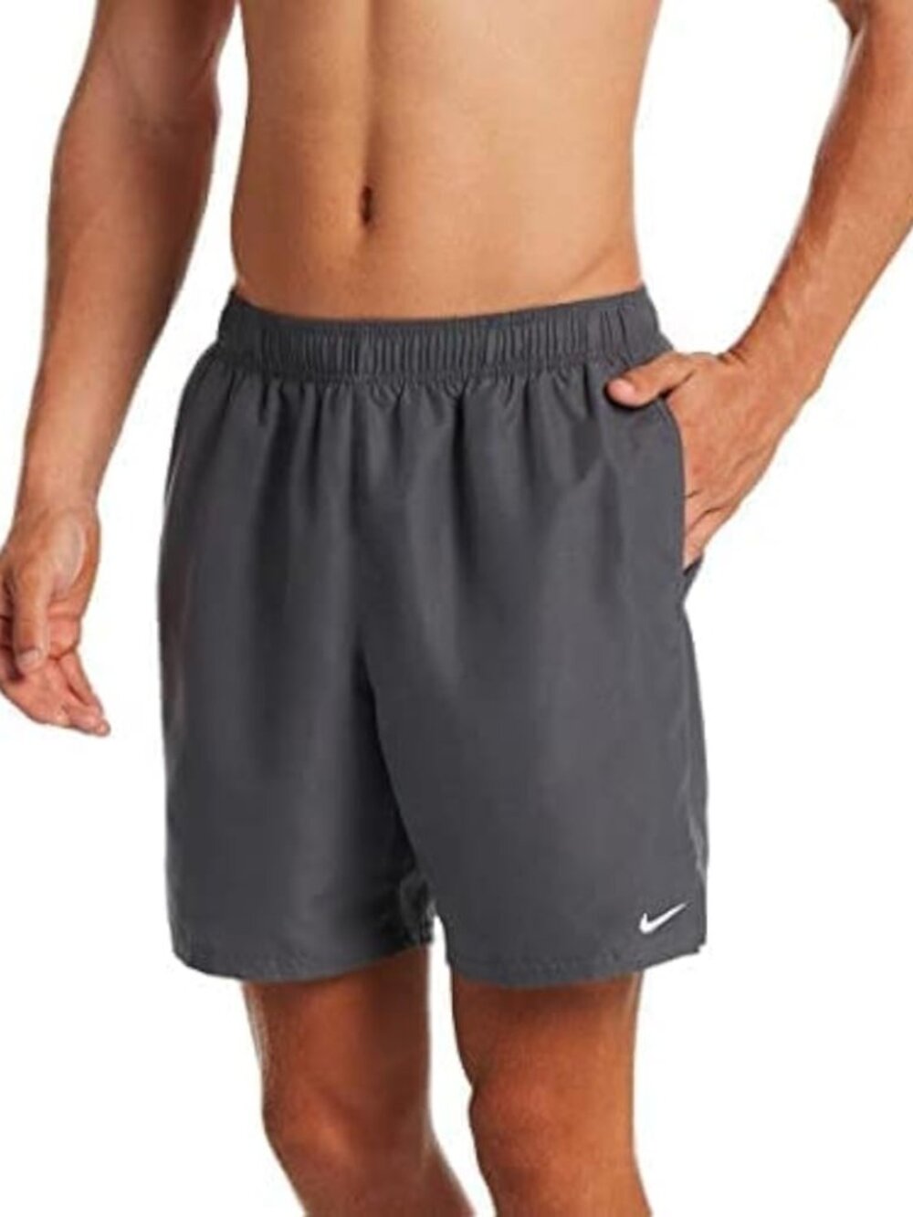 *NWT Nike Men's Swim Essential 8" Volley Shorts - Grey